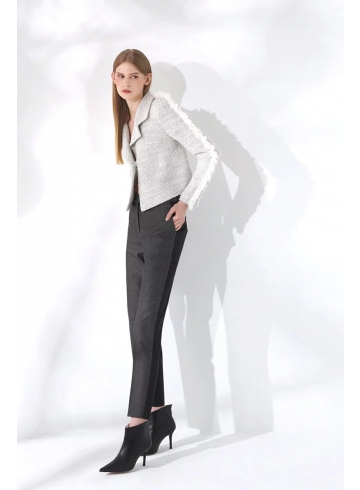 新藝術運動 Art Nouveau Collection - 單釦短外套 / 雙色窄管褲