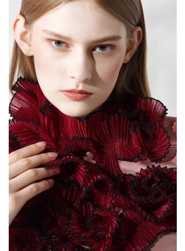 新藝術運動 Art Nouveau Collection - 立體縐褶上衣