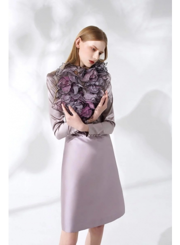 新藝術運動 Art Nouveau Collection - 雙色紫洋裝