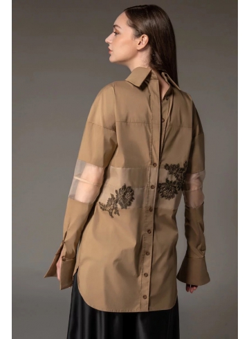 城市戰士系列 - 透明拼接長版上衣 / 運動風側邊條鬆緊腰寬褲