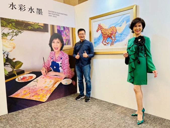 白嘉莉／Khieng COUTURE 荷葉墜飾商務洋裝